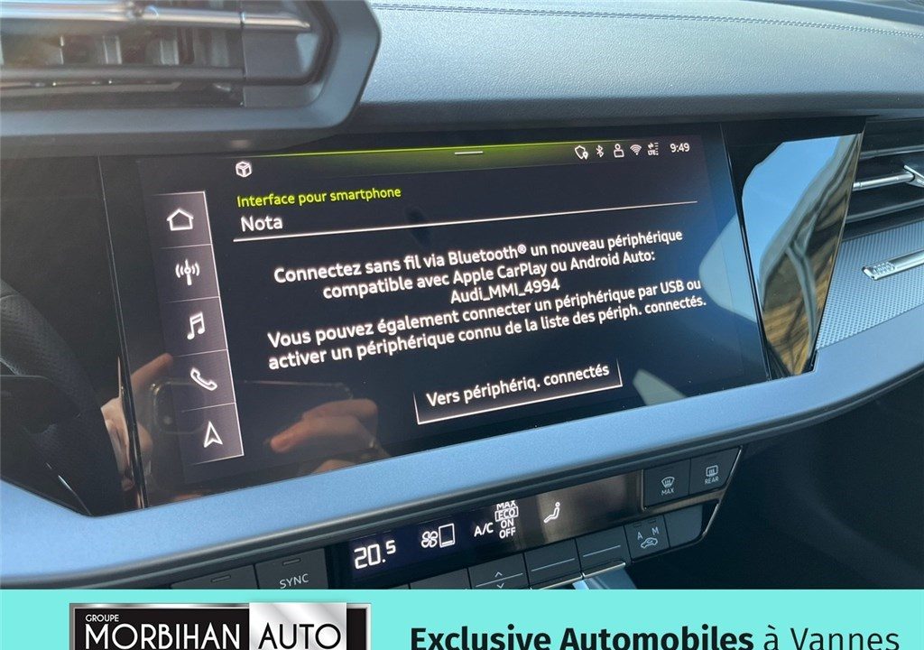 AUDI A3 SPORTBACK 40 TFSI E HYBRIDE RECHARGEABLE 204 S TRONIC 6