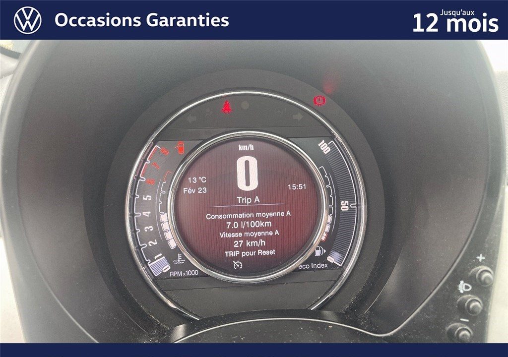 FIAT 500 MY20 SERIE 7 EURO 6D 1.2 69 CH ECO PACK S/S