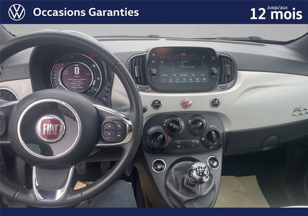 FIAT 500 MY20 SERIE 7 EURO 6D 1.2 69 CH ECO PACK S/S