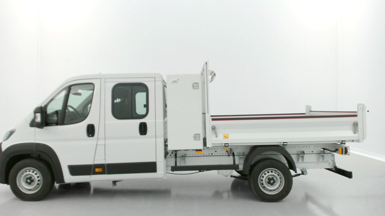 Fiat DUCATO CA L4 3.5t Maxi 2.2 180ch Heavy Duty Benne Aluminium + Coffre JPM