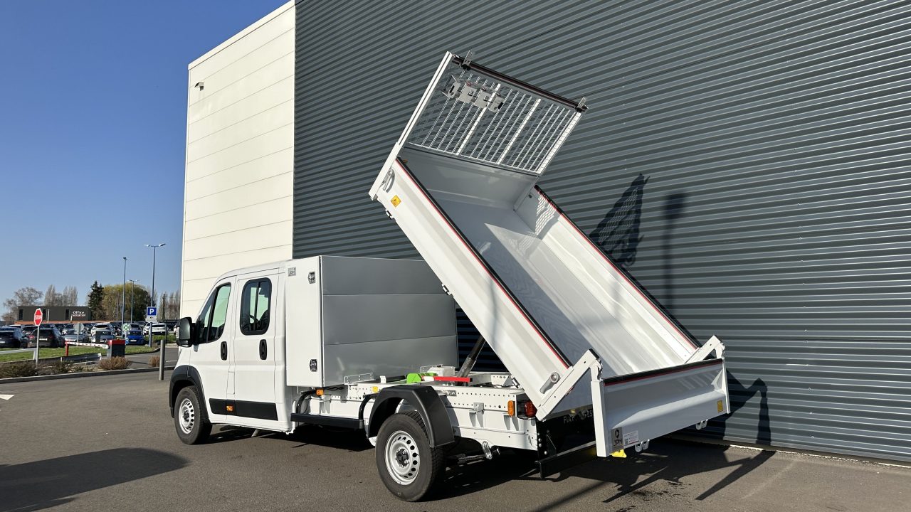 Fiat DUCATO CA L4 3.5t Maxi 2.2 180ch Heavy Duty Benne Aluminium + Coffre JPM