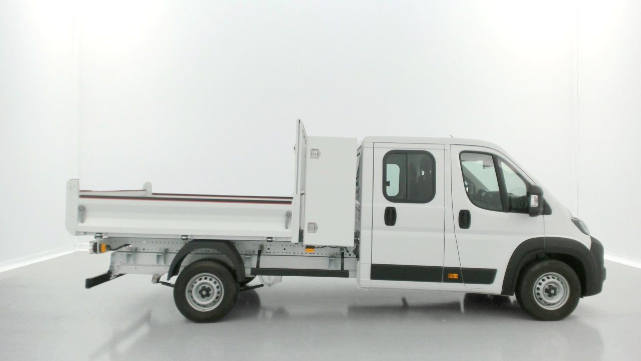 Fiat DUCATO CA L4 3.5t Maxi 2.2 180ch Heavy Duty Benne Aluminium + Coffre JPM