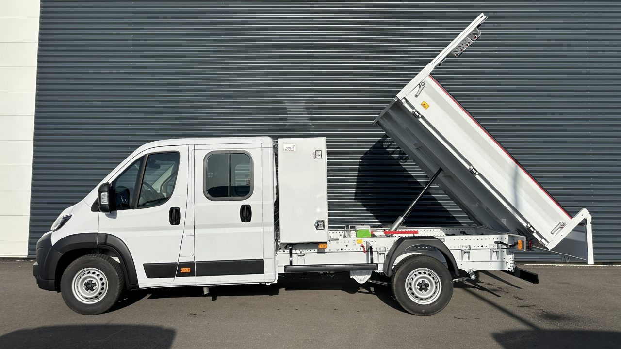 Fiat DUCATO CA L4 3.5t Maxi 2.2 180ch Heavy Duty Benne Aluminium + Coffre JPM