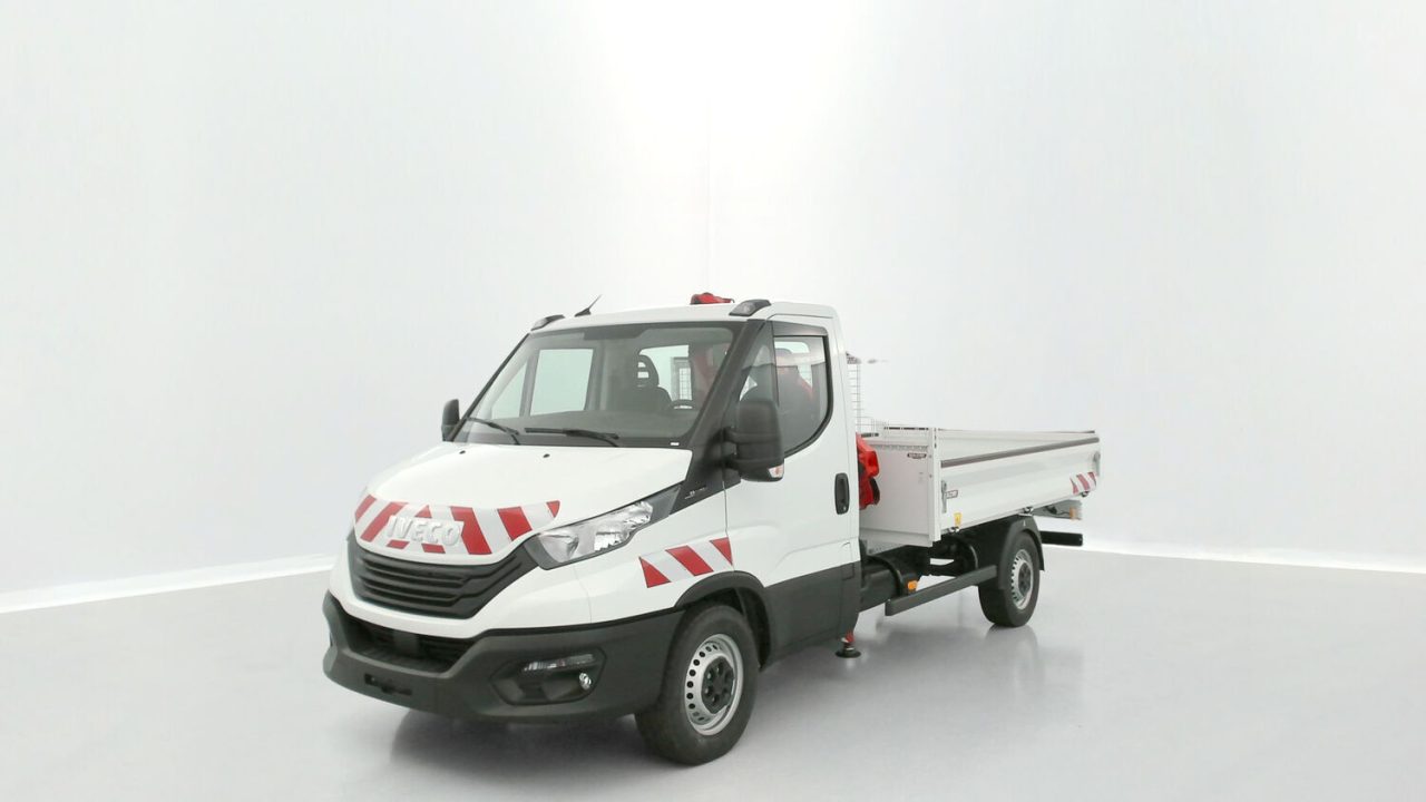 Iveco DAILY 35S14H 3750 2.3 136ch Benne Alu JPM + Grue PK 2900