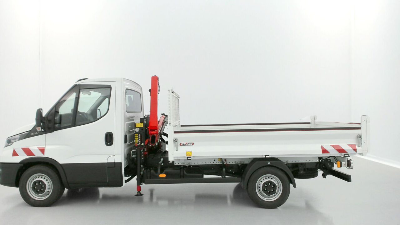 Iveco DAILY 35S14H 3750 2.3 136ch Benne Alu JPM + Grue PK 2900