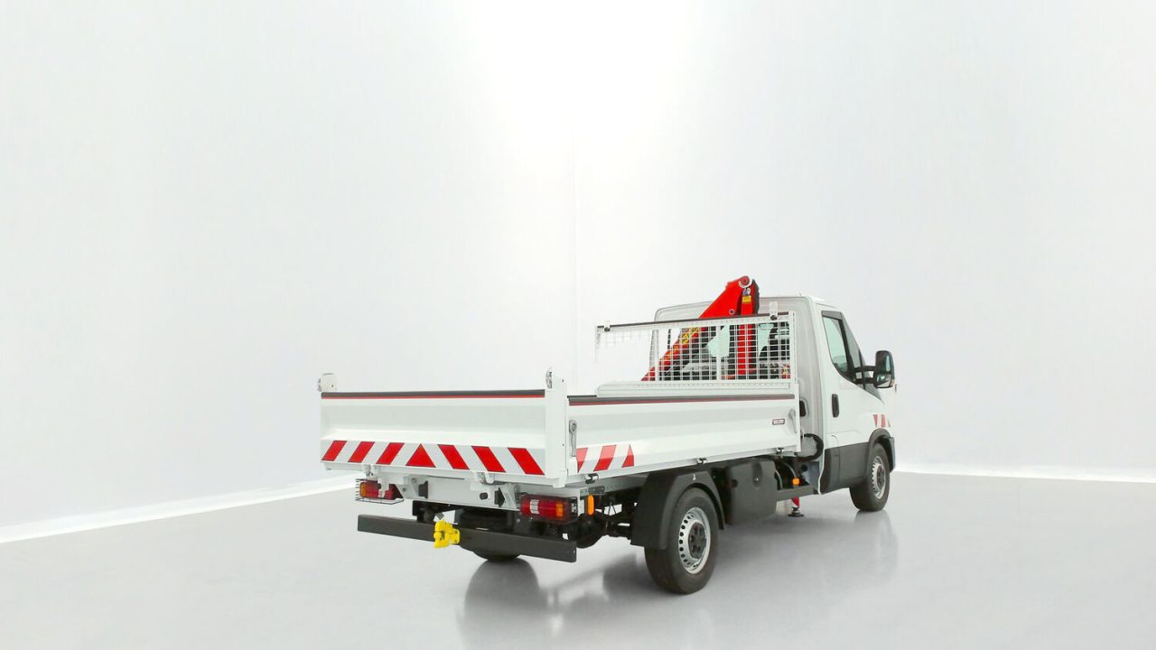 Iveco DAILY 35S14H 3750 2.3 136ch Benne Alu JPM + Grue PK 2900