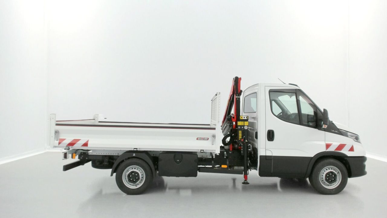 Iveco DAILY 35S14H 3750 2.3 136ch Benne Alu JPM + Grue PK 2900