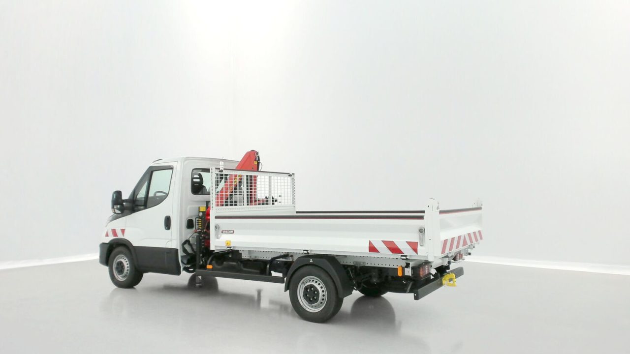 Iveco DAILY 35S14H 3750 2.3 136ch Benne Alu JPM + Grue PK 2900
