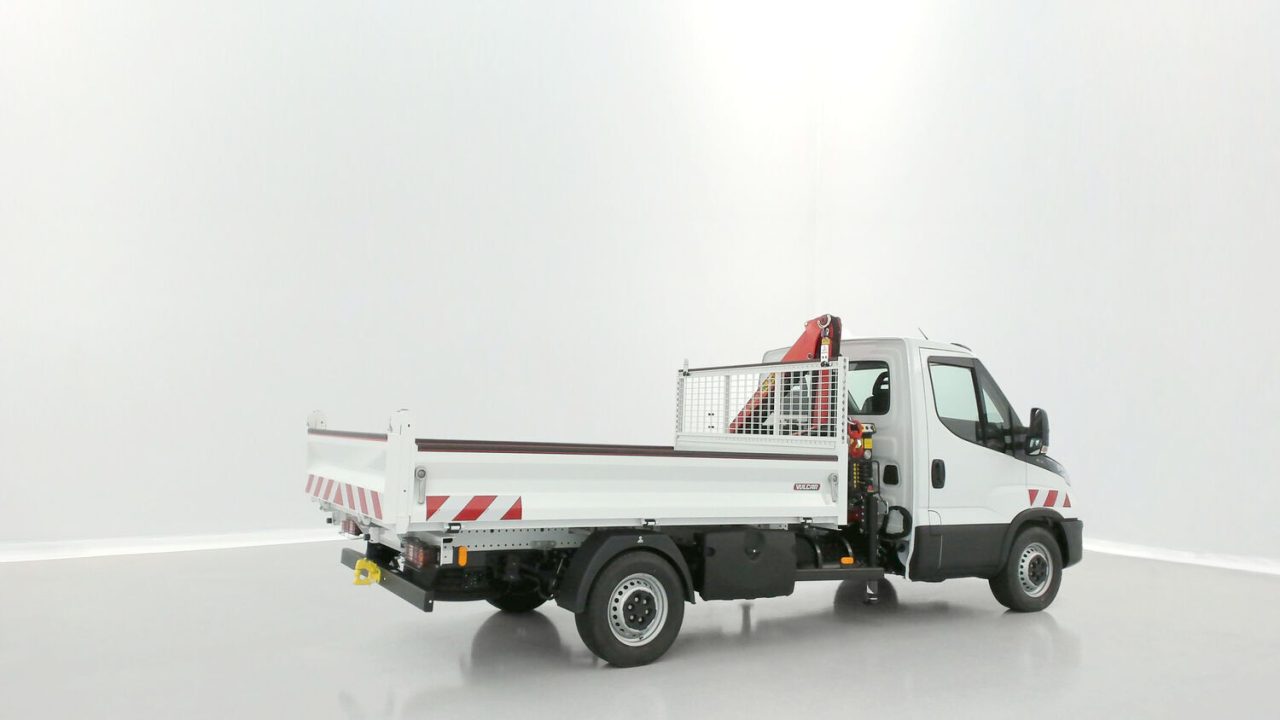 Iveco DAILY 35S14H 3750 2.3 136ch Benne Alu JPM + Grue PK 2900